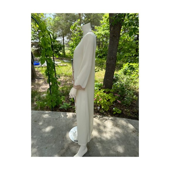 60s Emilio Pucci Dressing Gown Robe for Formfit Rogers Column Maxi Art Deco Lace - Picture 6 of 13